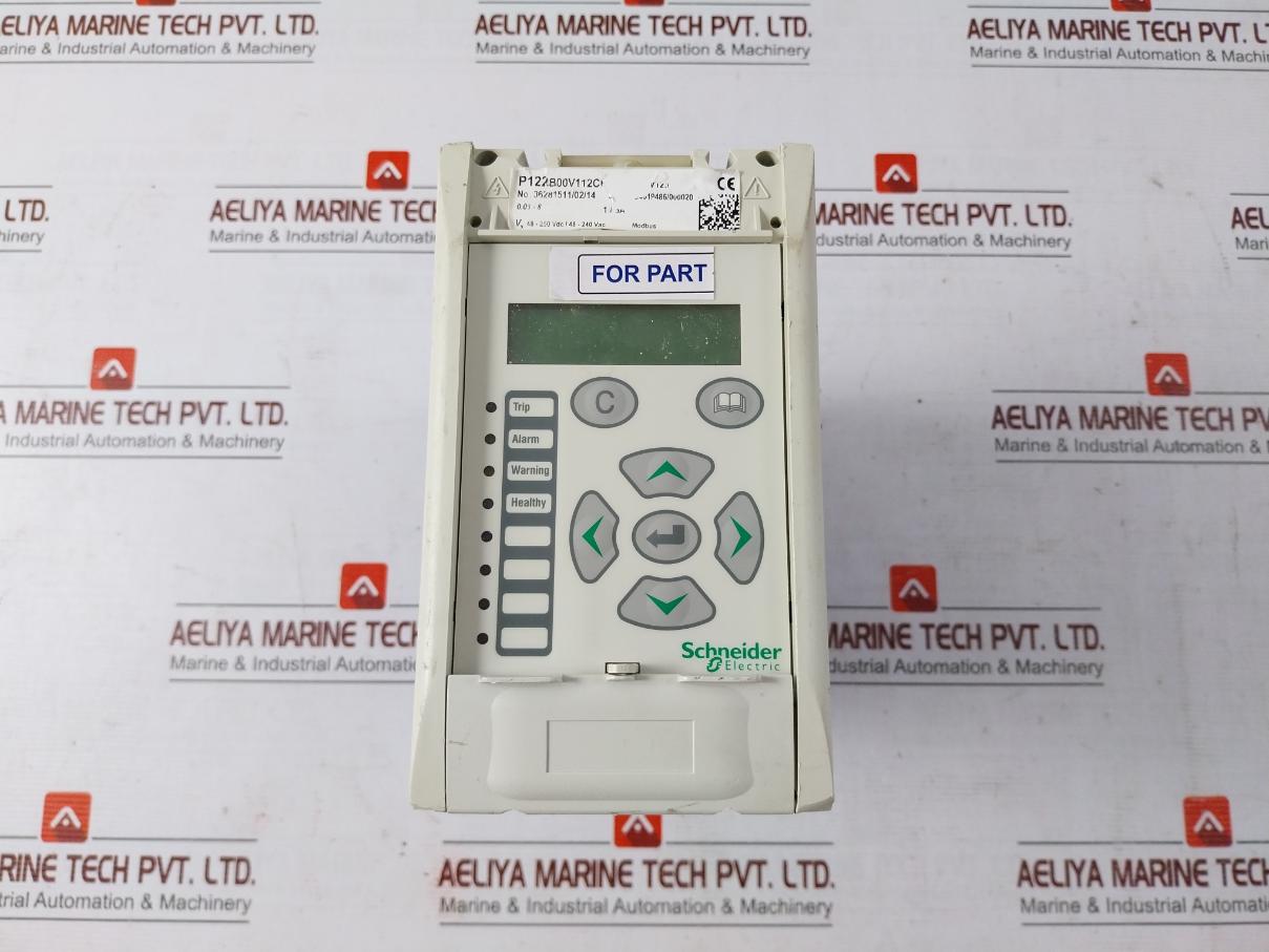 Schneider Electric P122B00V112C Overcurrent Protection Relay 94V-0 (Not Working)