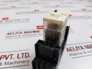 Schneider Electric Rxm4Ab1P7 Miniature Plug-in Relay On Rxze2M114M Socket