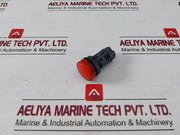 Schneider Electric/Telemecanique Xb7Ev04Mpn Monolithic Red Pilot Light 230V Ac