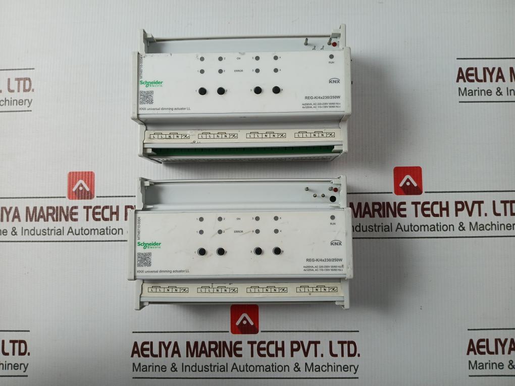 Schneider Mtn6710-0004 Knx Universal Dimming Actuator Ll Reg-k/4X230/250W