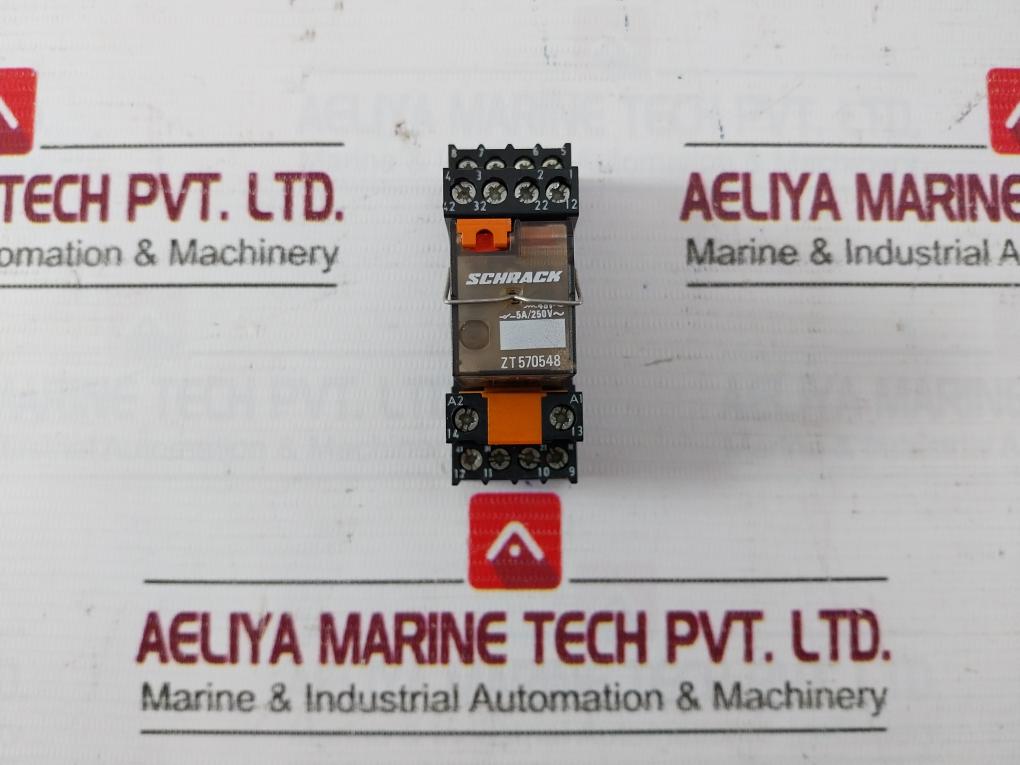 Schrack Zt570548 Miniature Relay With Base 5-6A&nbsp;