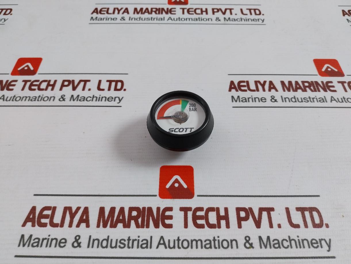 Scott 1023396 Emergency Escape Breathing Device Pressure Gauge 200 Bar