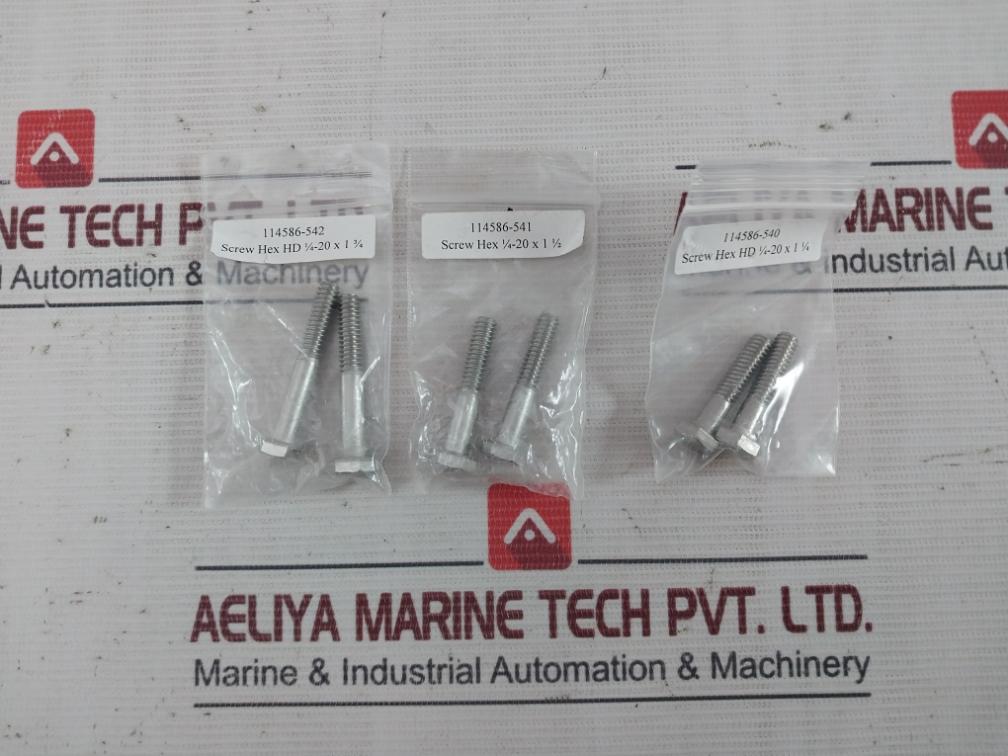 Sea Tel 114580-029 Balance Weight Replace Kit Rev.D Hex1/4-20 Hd1/4-20 X 2