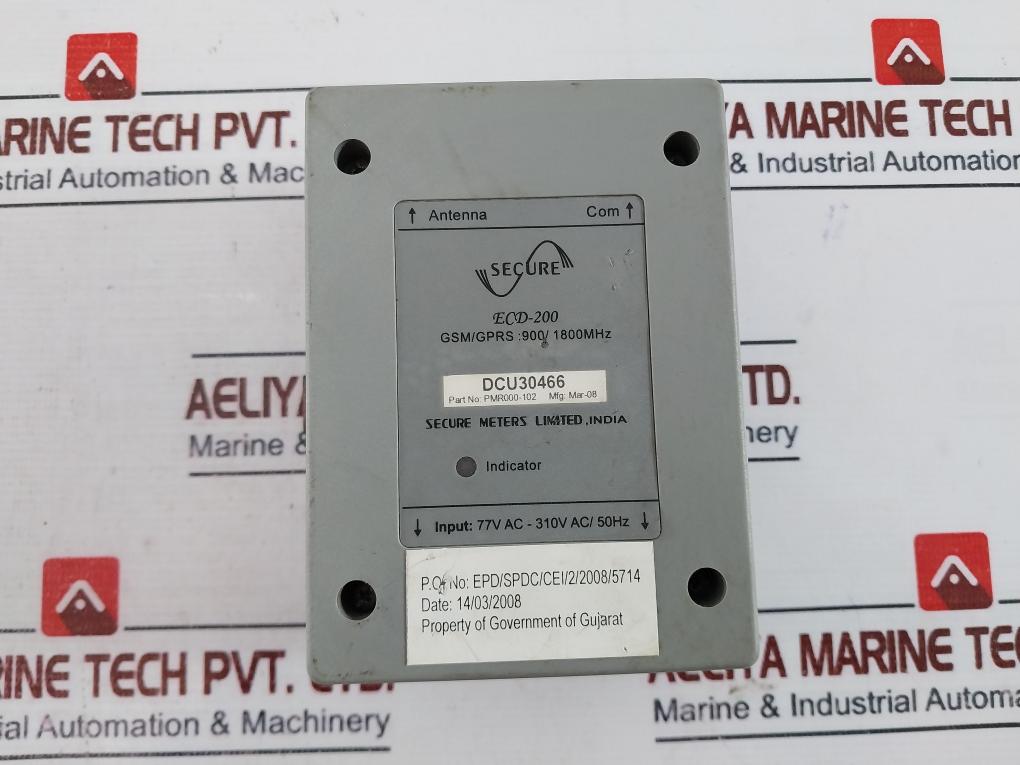 Secure Ecd-200 Intelligent Modem 77Vac-310Vac/50Hz 900/1800Mhz