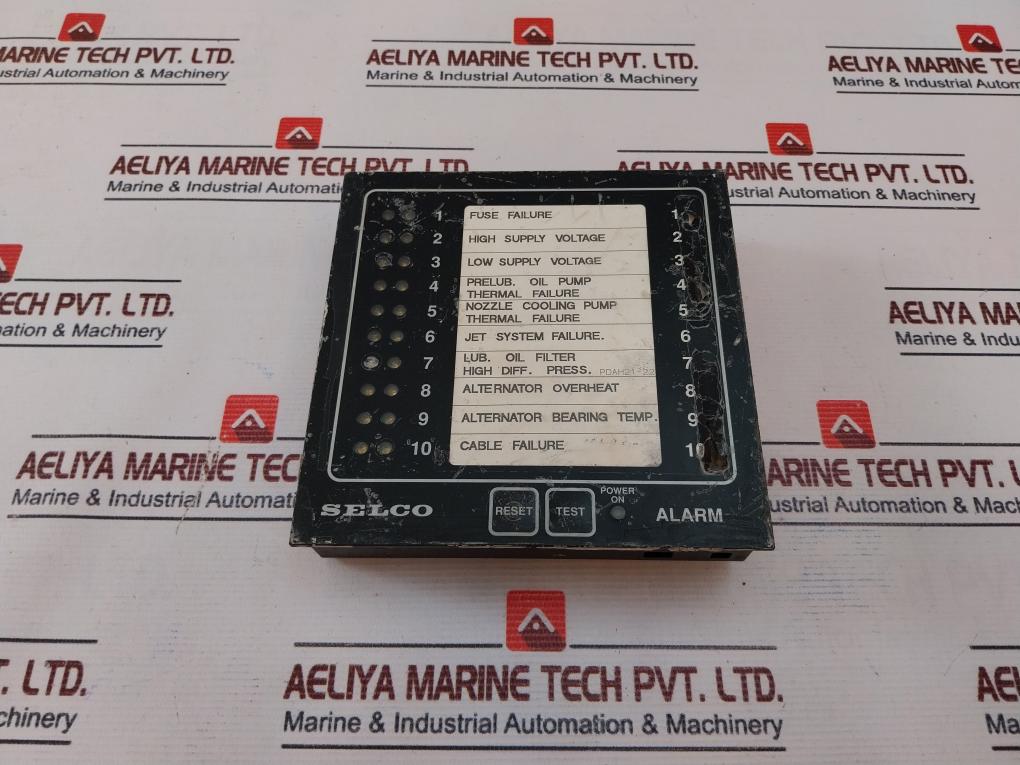 Selco M1000-24-10B Alarm Annunciator 24Volt Used