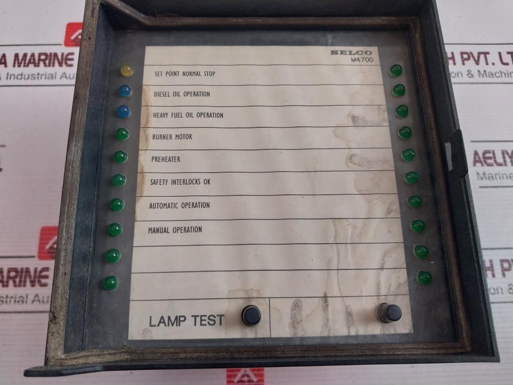 Selco M4700-00 Alarm Indicator 24V Used