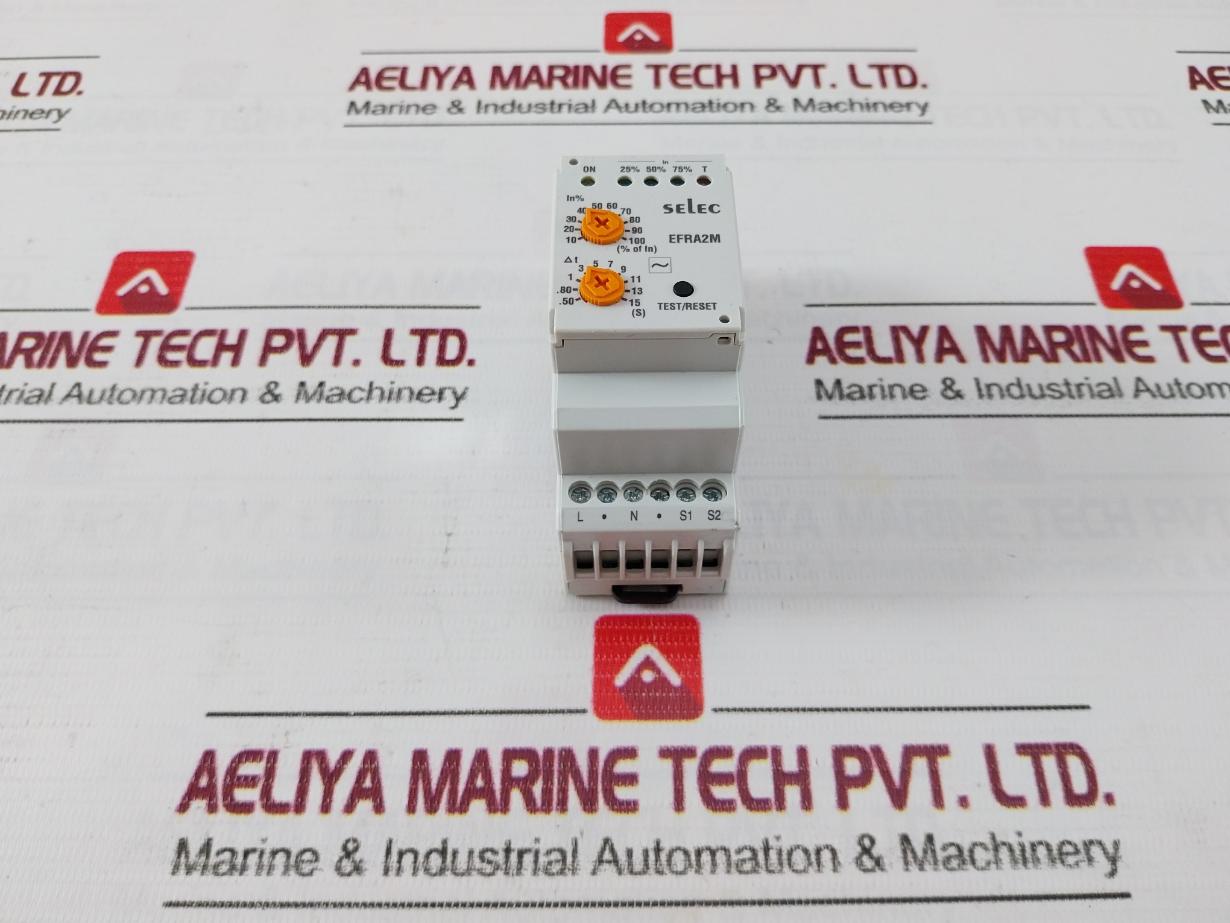 Selec Efra2M Analog Earth Leakage Relay 8A 85V To 270V Ac/Dc