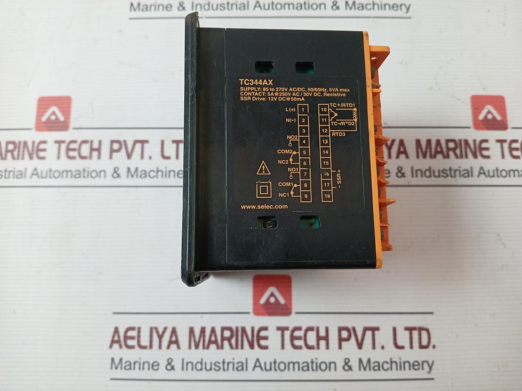 Selec Tc344Ax Digital Temperature Controller 85 To 270V Ac/Dc 50/60Hz 6Va Max
