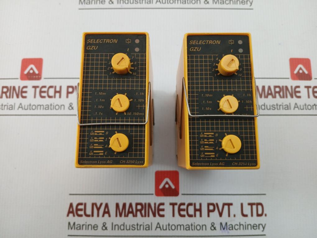 Condition In Used  Time Delay Relay 230v By Selectron Gzu 30 - 250 Gm