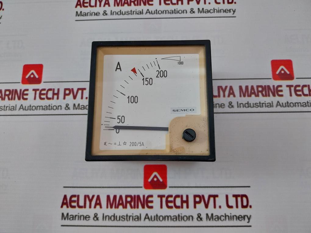 Semco 200/5A Analog Ammeter 5A/10A Ip54