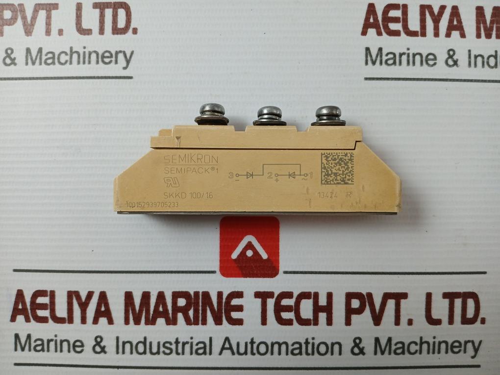Semikron Skkd 100/16 Thyristor/Diode Power Module Used