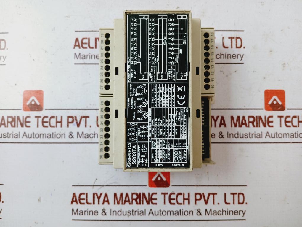 Seneca S203Ta Ac 3-phase Network Analyzer 2.5W Sw001344 Et002780