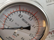 Seonjin Oil100 Pressure Gauge 0-6 Bar Cl 1.5 Mm-09-1-1 Ks B 5305    