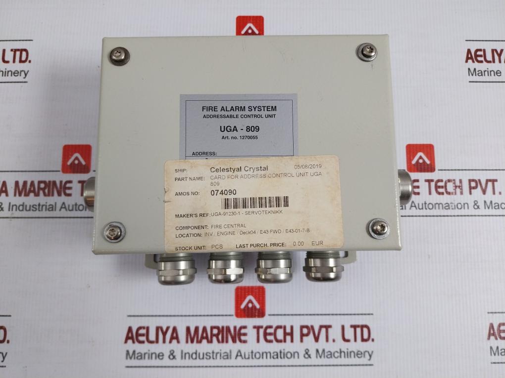 Servoteknikk Fire Alarm Addressable Control Unit Uga-809