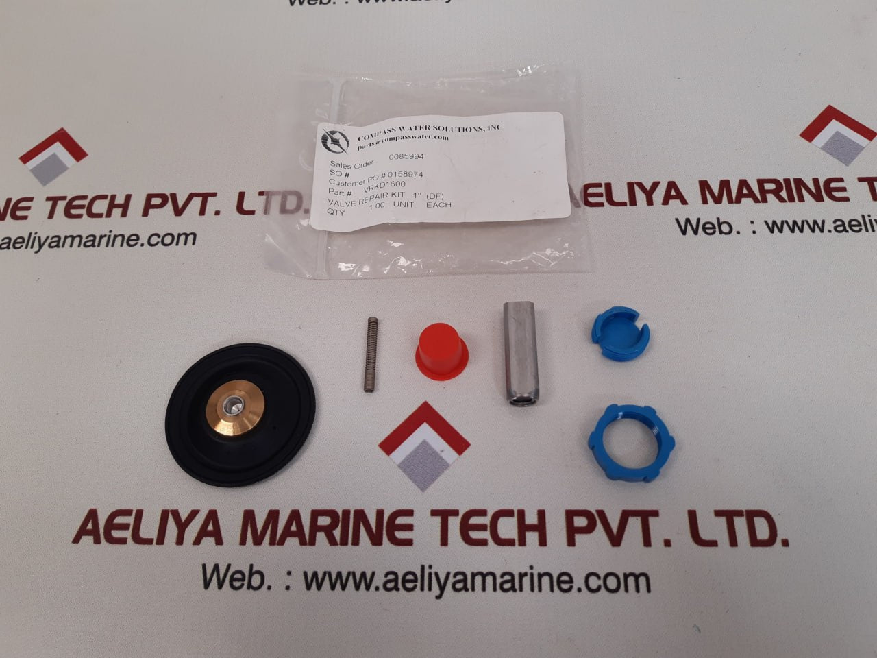 Set Of 3X Compass Water Solutions Vrkd1600 Valve Repair Kit