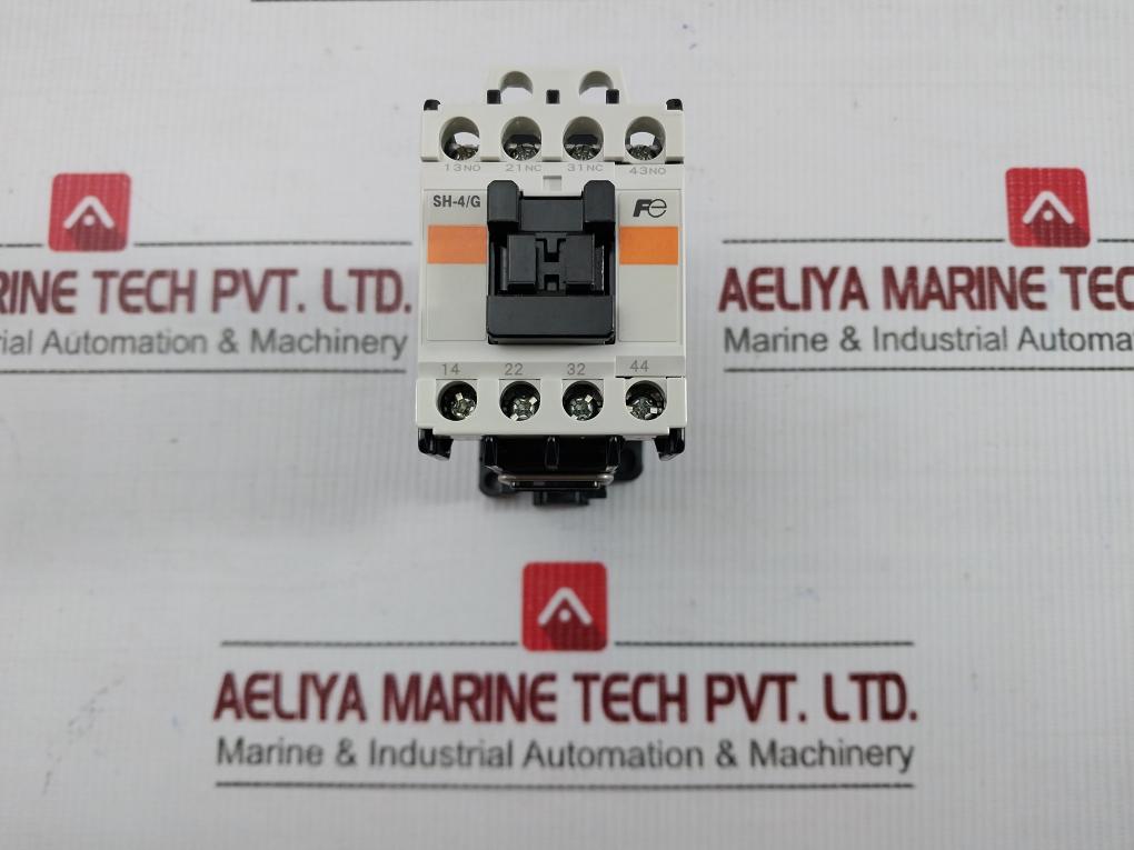 Sh-4/G/T Auxiliary Contact Relay By Fuji Electric 10a Coil-24vdc Aux-2no2nc (2a2b)