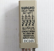 Sh-Mt1 Delay Timer Relay 24v Dc 3a 250 Vac Brand Sungho