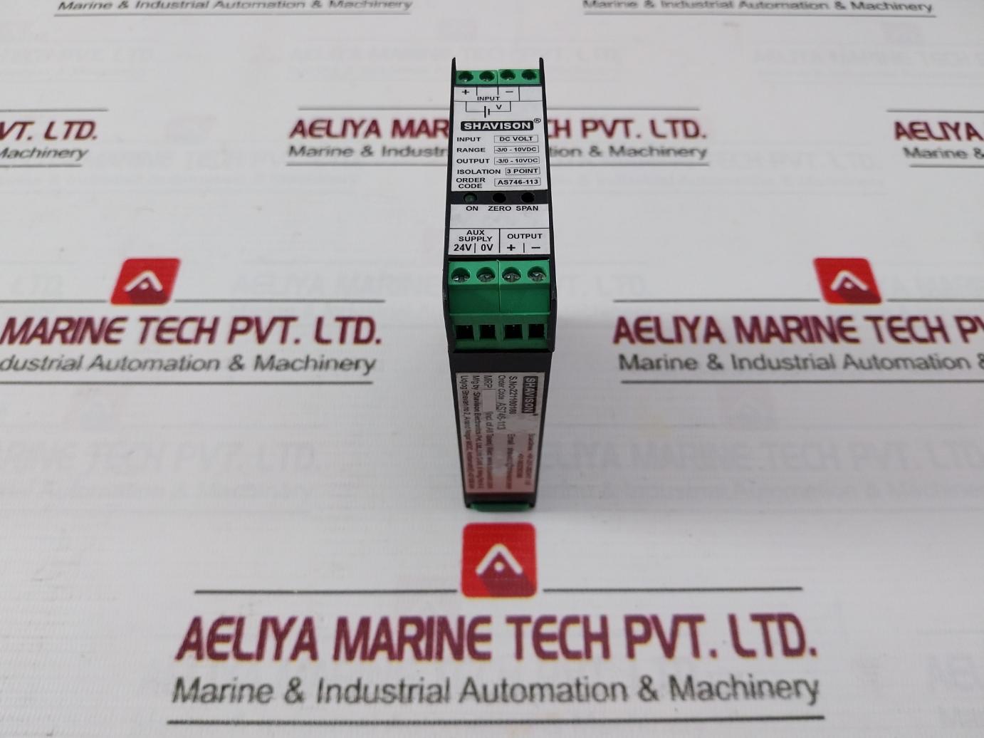 Shavison As746-113 Signal Converter Module 3 Point 3/0–10Vdc