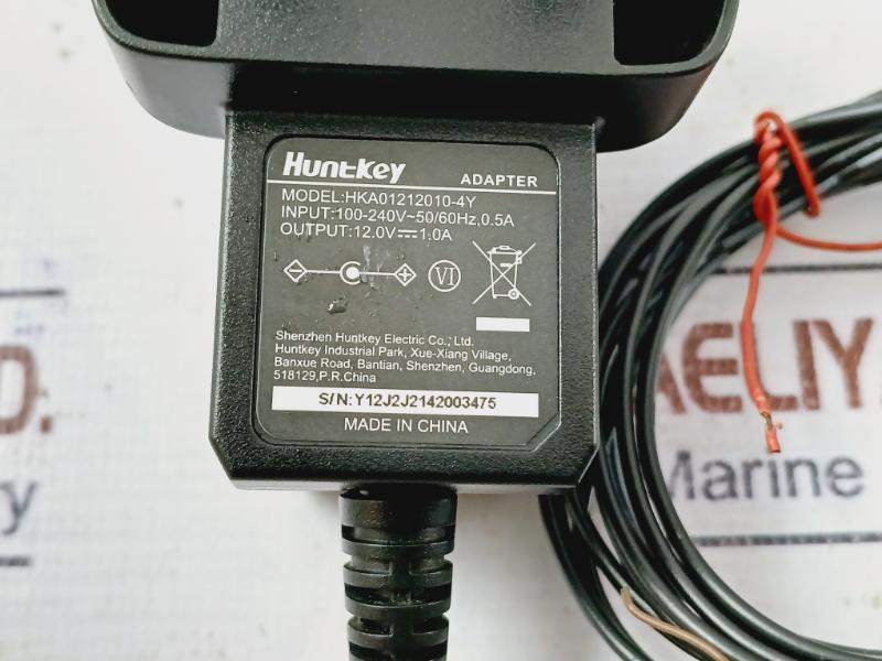 Shenzhen Huntkey Hka01212010-4Y Power Supply Adapter 100-240V~ 50/60Hz 0.5A