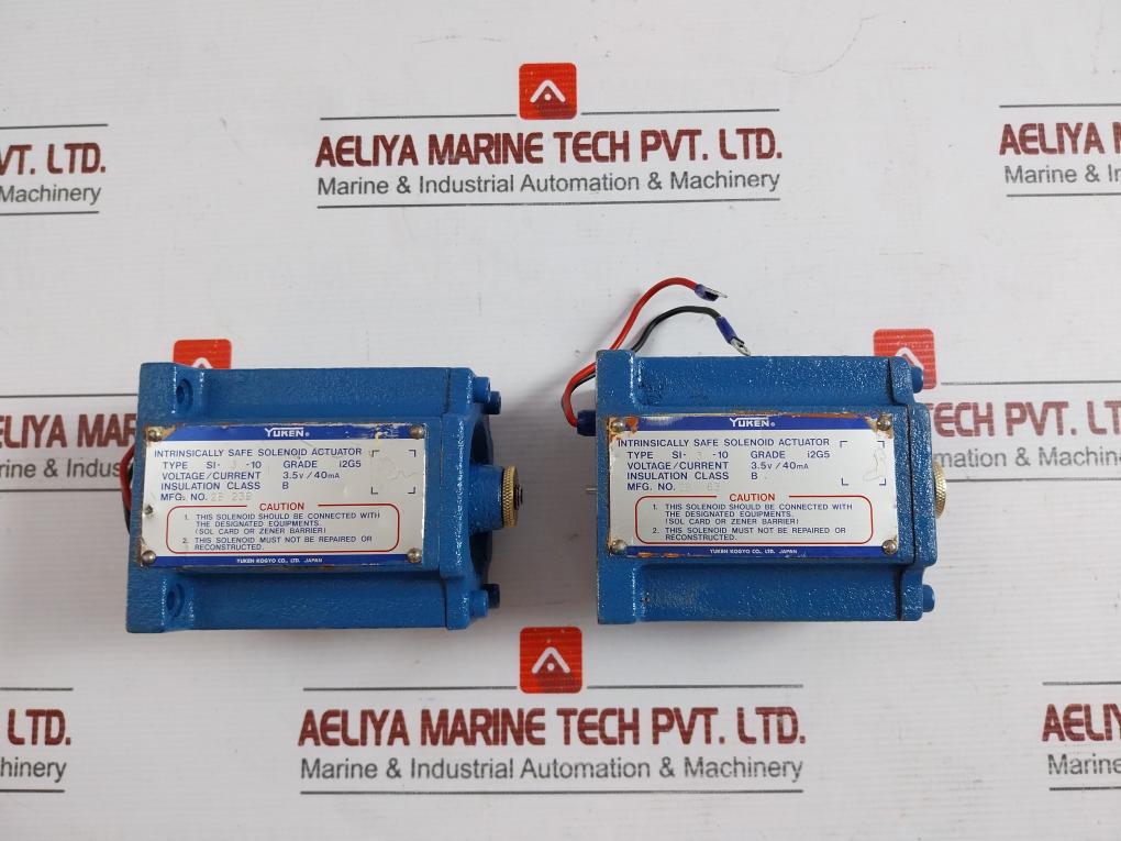 Si-3-10 Yuken Kogyo 3.5v/40ma Intrinsically Safe Solenoid Actuator Used Condition