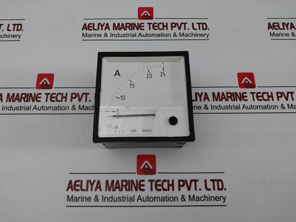 Si96 Analog Panel Ammeter By Meco-G 0-25/1a