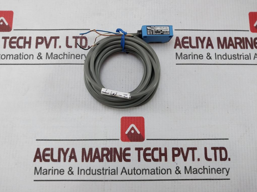 Sick Wt150-p132 Photoelectric Sensor Proximity Switch W/ Cable 2M L+ Dc10-30V