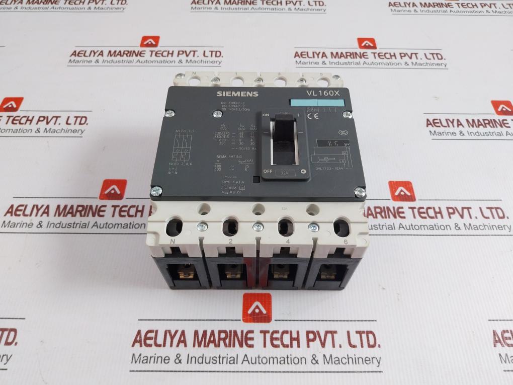 Siemens-50-60Hz-300A-3Zx10120Vl102Sa-Circuit-Breaker-4-Poles-3Vl1703-1Ea46-0Ad1-208916-1