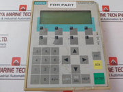 Siemens 1P 6Av3 607-1Jc20-0Ax1 Control Panel 24Vdc