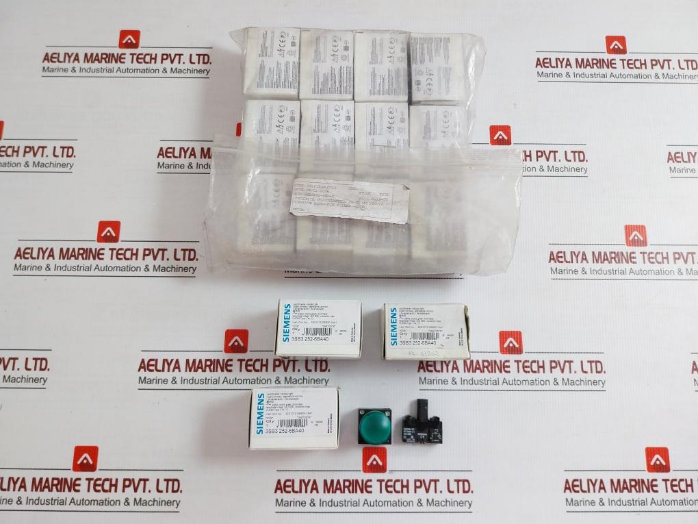 Siemens 230v Dc Compact Unit Round Indicator Light 3sb3 252-6ba40