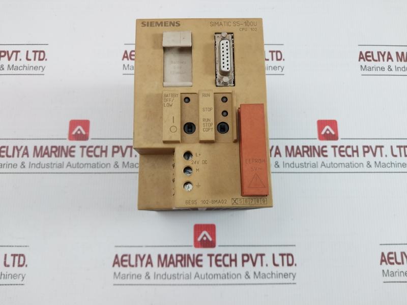 Siemens 24vdc 1a Plc Cpu Module 6es5 102-8ma02