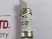 Lot of 11X Siemens 3NW NS25 NS Type Fuse, 25A GG, 415VAC 80KA