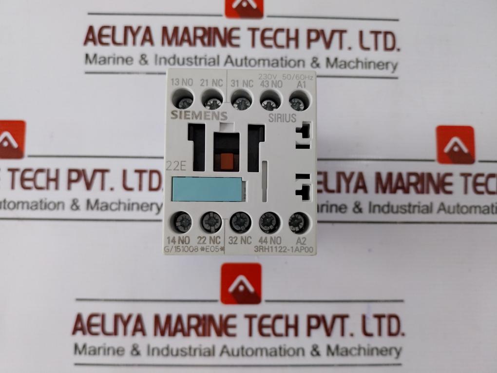 Siemens 3Rh1122-1Ap00 Auxuliary Contactor Relay Iec/En 60947-5-1/50/60Hz G/151008 
