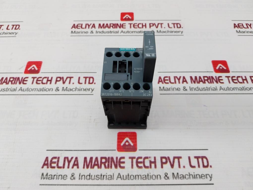 Siemens 3Rt2016-1Bb42 Power Contactor 50/60Hz 50A