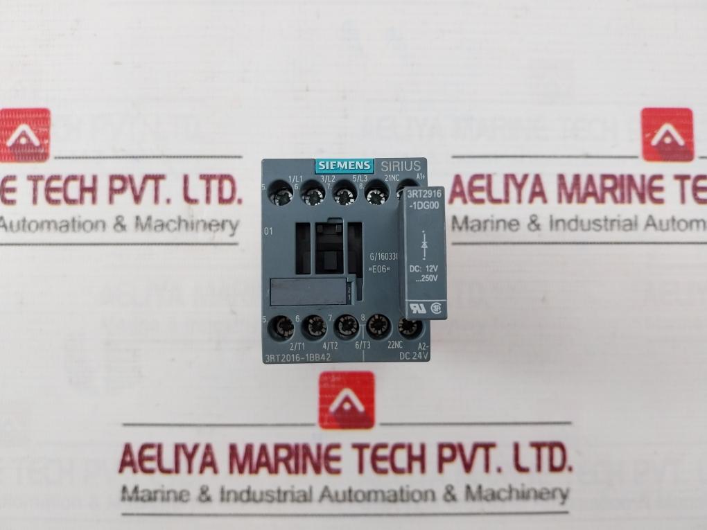 Siemens 3Rt2016-1Bb42 Power Contactor 50/60Hz 50A