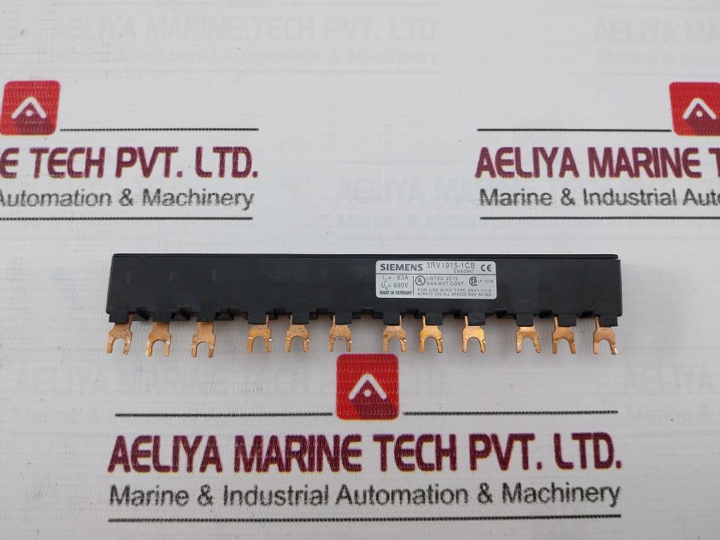 Siemens 3Rv1915-1Cb Busbar Modular 600V Ac 65A