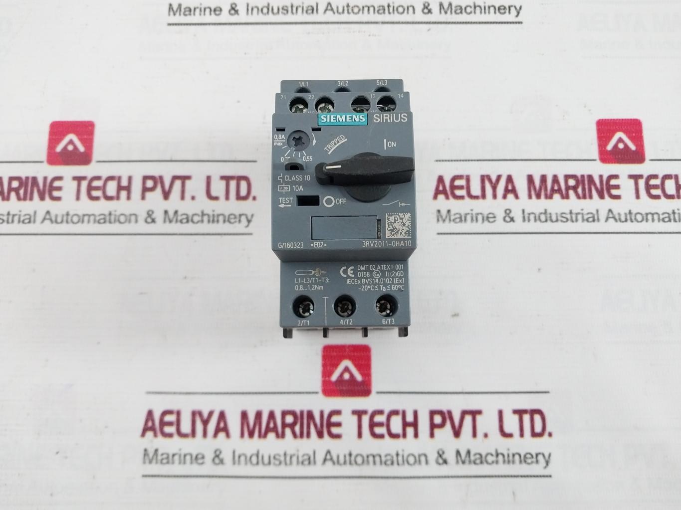 Siemens 3Rv2011-0Ha10 Circuit Breaker 50/60Hz 6Kv -20C Ta 60C