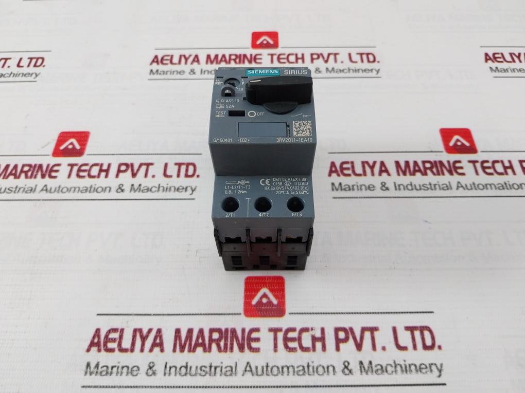 Siemens 3Rv2011-1Ea10 Circuit Breaker 6Kv -20C Ta 60C Class 10