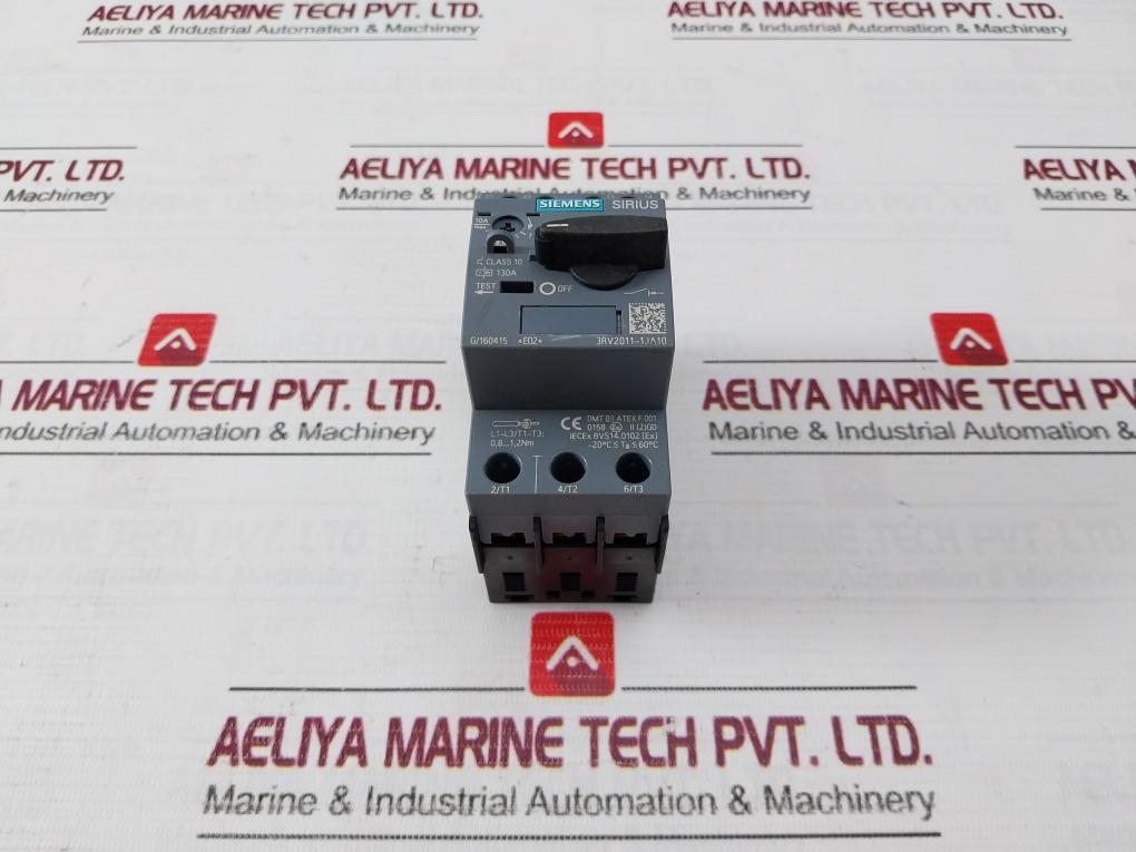 Siemens 3Rv2011-1Ja10 Circuit Breaker 6Kv -20C Ta 60C