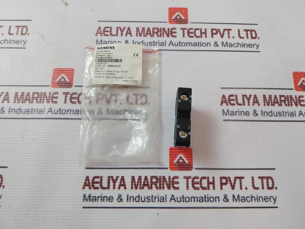 Siemens 3Sb5400-0C Contact Block 