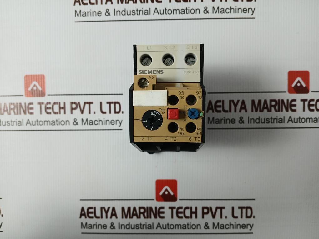 Siemens 3Ua52 00-1G Bimetal Relay With Single Phasing Prevention 221833312