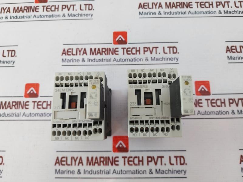 Siemens 3Rh1122-2Bb40 Contactor Relay With Suppression Diode 3Rt1916-1Lm00