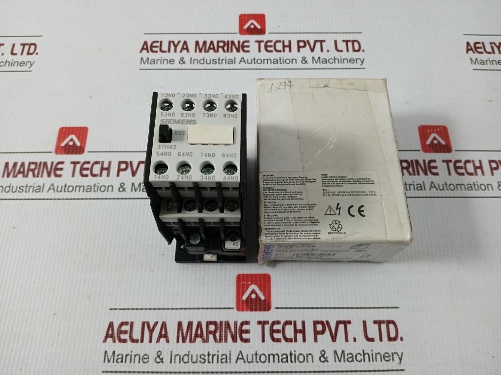 Siemens 3th4280-0x2n Auxiliary Contactor 220v 60hz