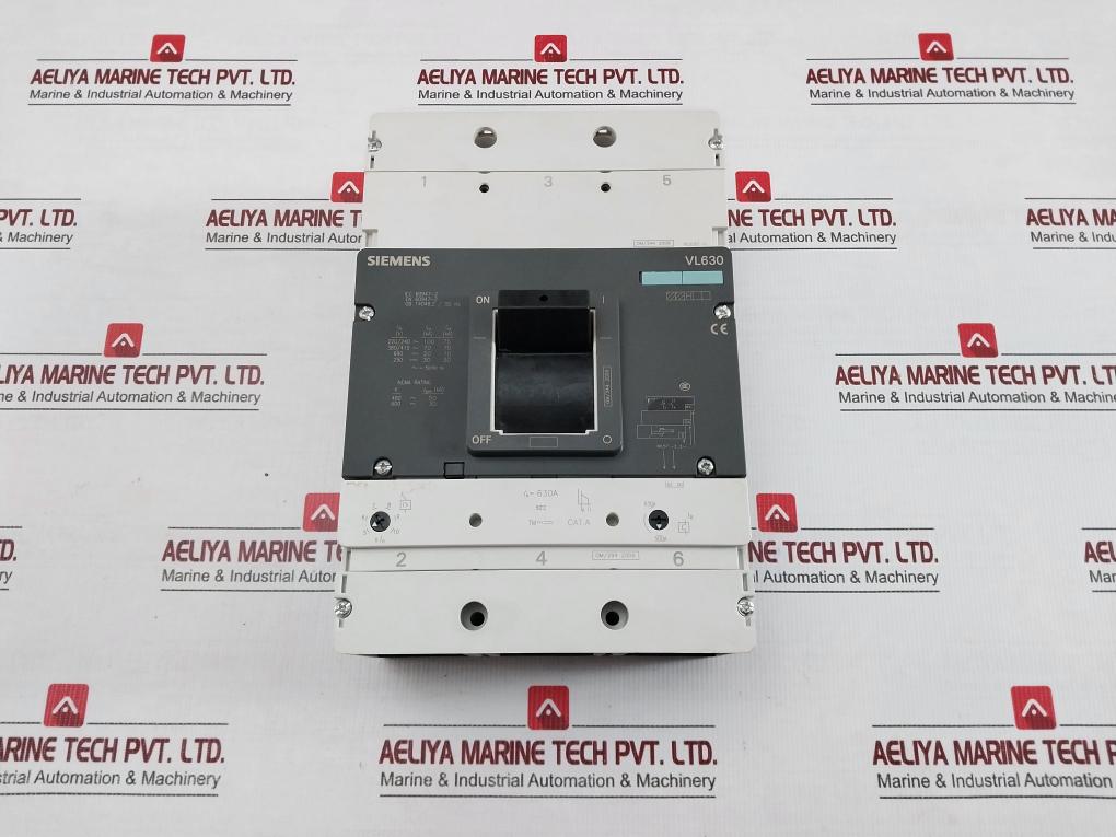 Siemens 3-Pole Molded Case Circuit Breaker Part No.3vl5763-2dc36-0ae1