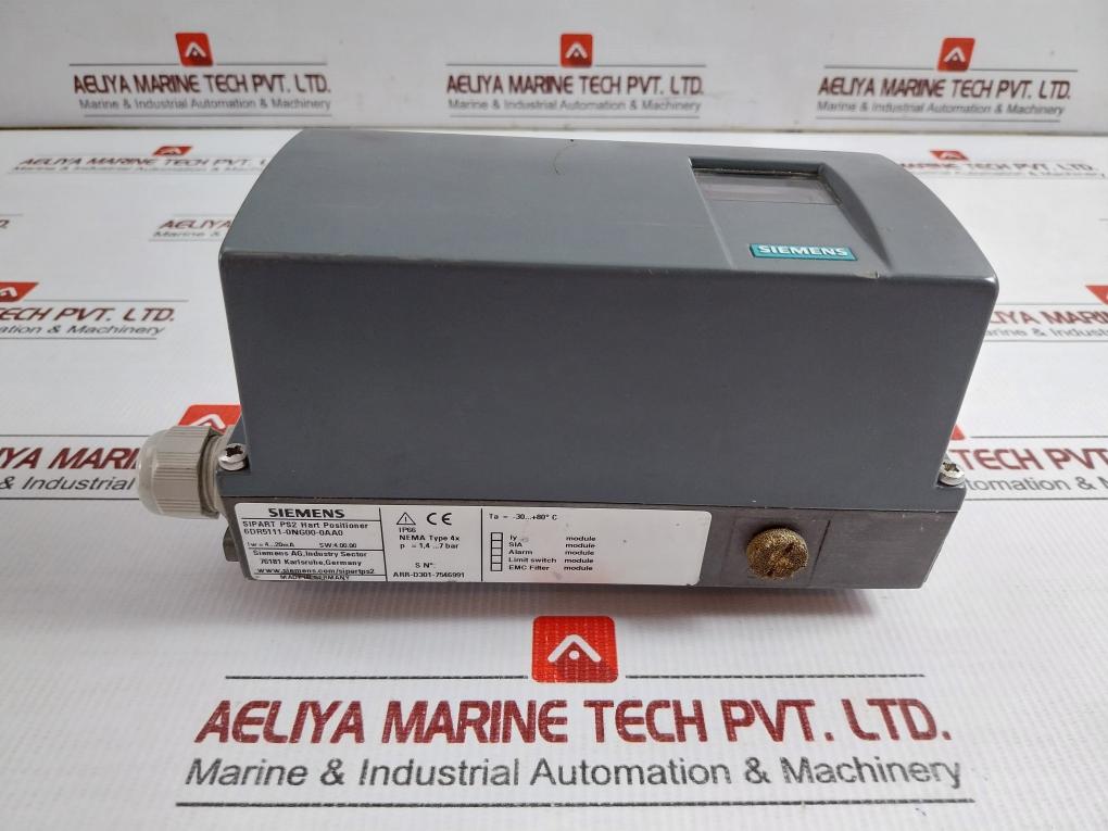 Siemens 4-7bar 4-20ma Part No. 6dr5111-0ng00-0aa0 Electropneumatic Hart Positioner