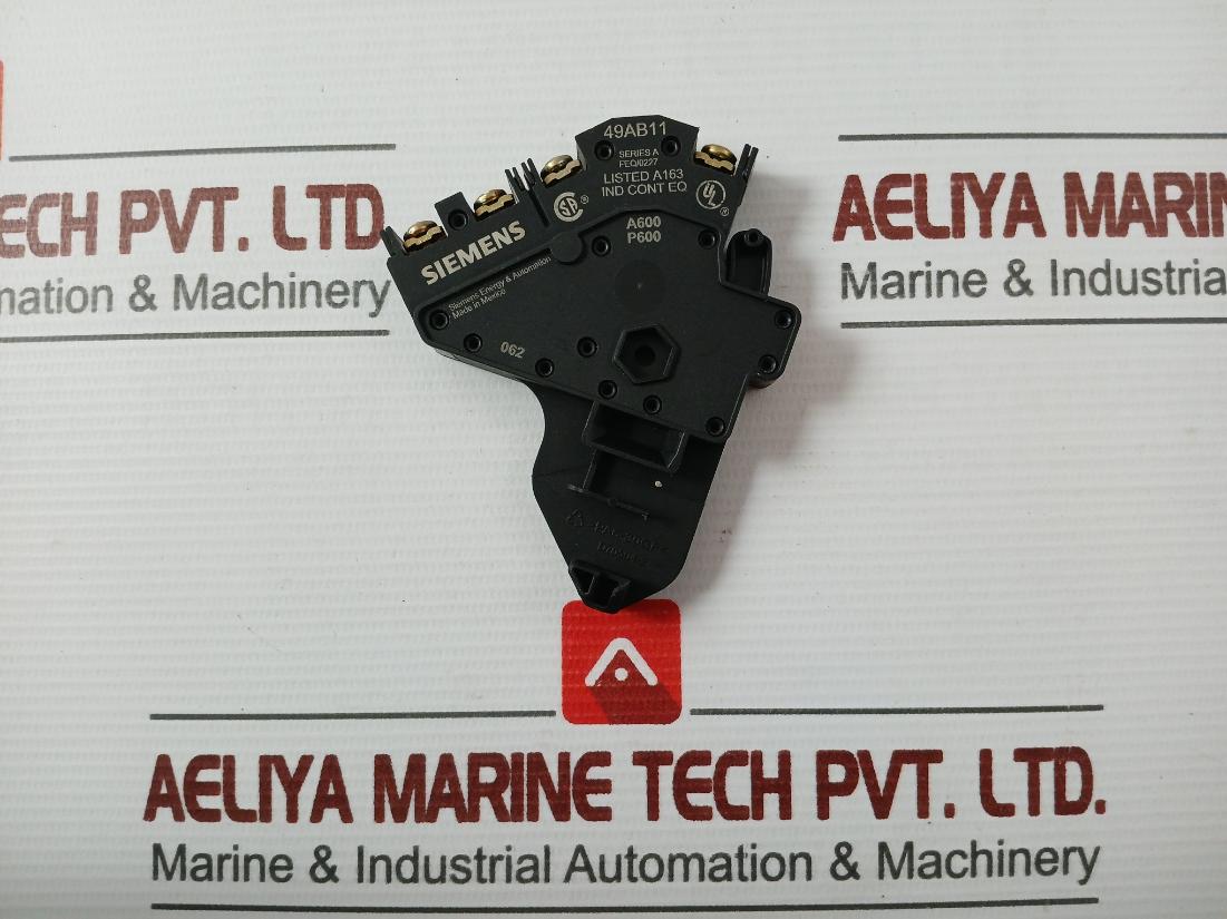 Siemens 49Ab11 Auxiliary Contact Block Series A