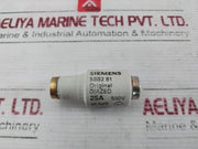 Lot of 4X SIEMENS 5SB2 81 DIAZED Fuse Link 25A 500V