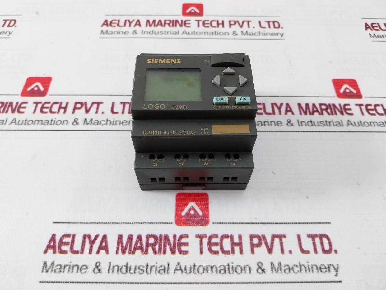 Siemens 6Ed1 052-1Fb00-0Ba6 Logo 230Rc Logic Module 115V Ac/240V Ac 55°C