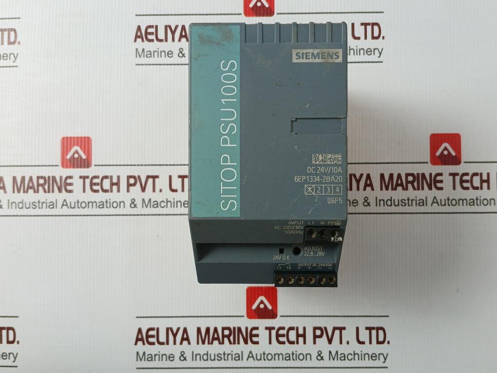 Siemens 6Ep1334-2Ba20 Sitop Psu100S Power Supply Ac 120/230V 4.1/1.9A