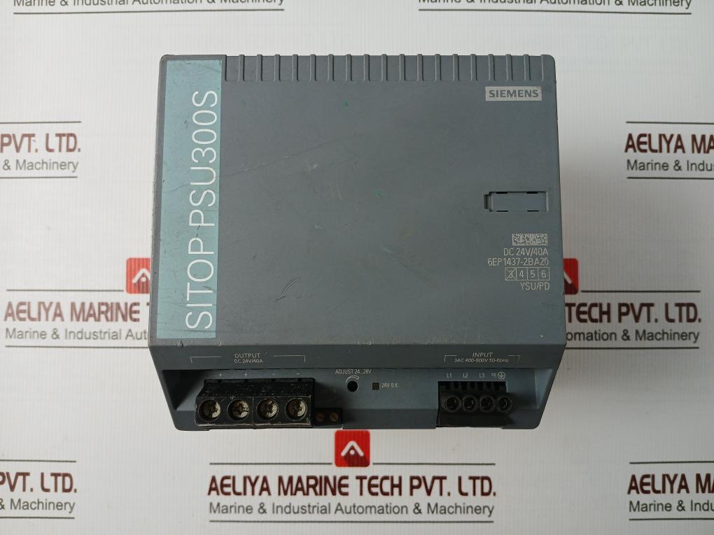 Siemens 6Ep1437-2Ba20 Power Supply 3Ac 400-500V|2,0-1,7A| 50-60Hz