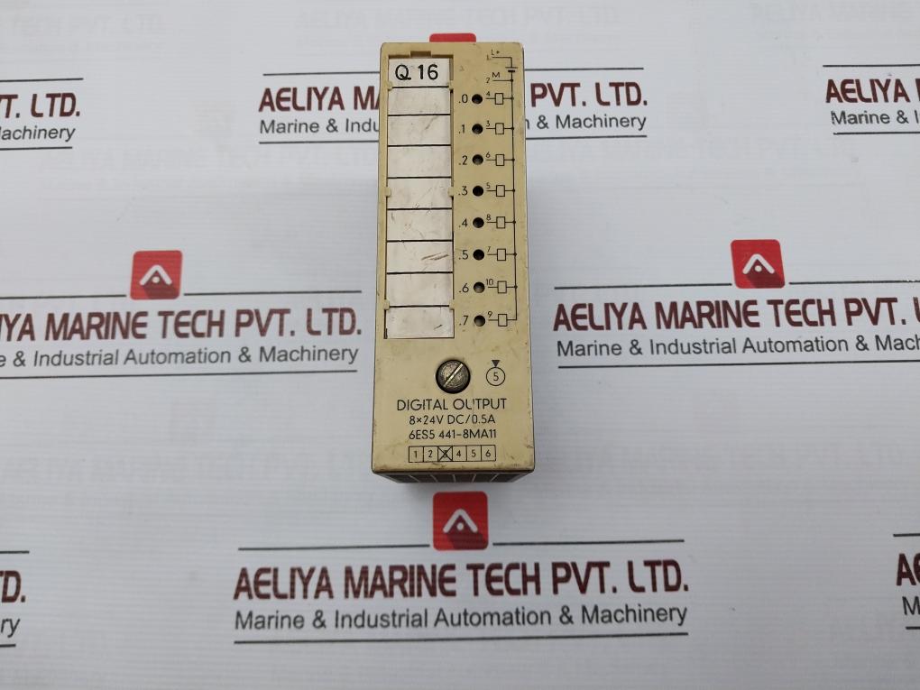 Siemens 6Es5 441-8Ma11 Plc Digital Output Module 8X24V Dc/0.5A